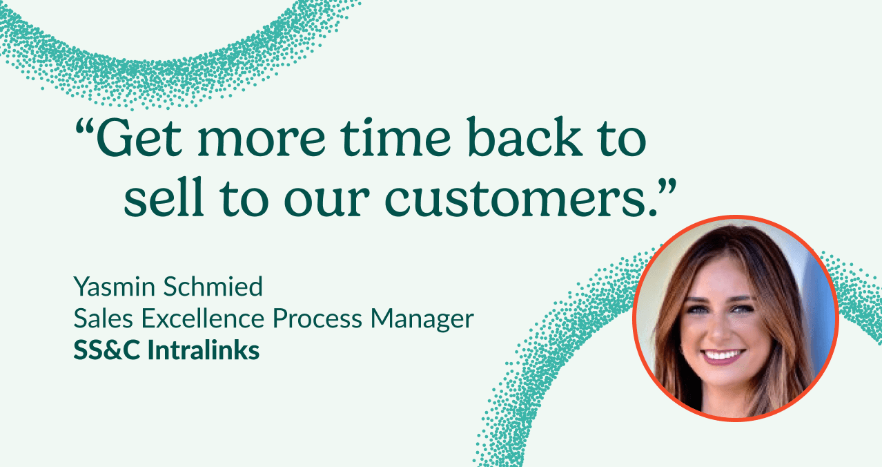 Sales Excellence Process Manager at SS&C Intralinks says Salesloft gives them more time back to sell to customers