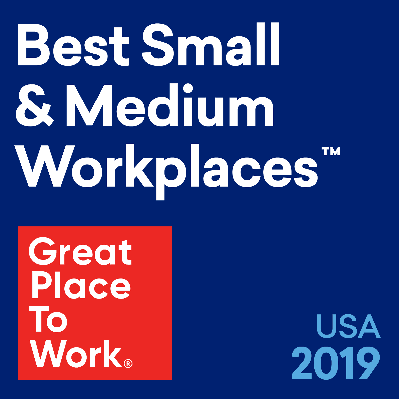 "Best Small and Medium Workplaces"