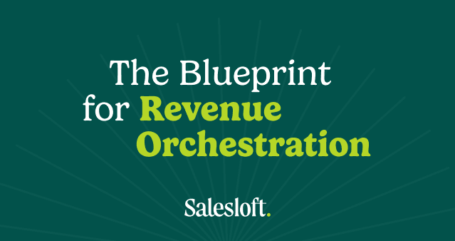 The Blueprint for Revenue Orchestration on green background