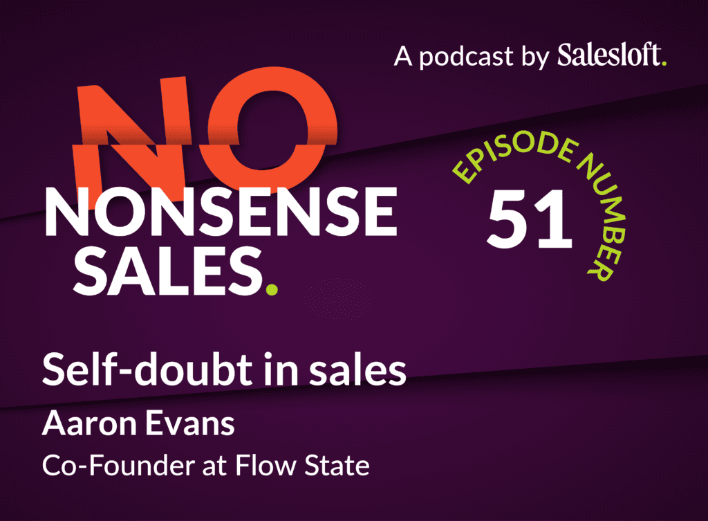 "Self doubt in sales"