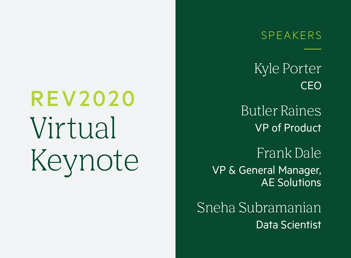 "Rev2020 Virtual Keynote"
