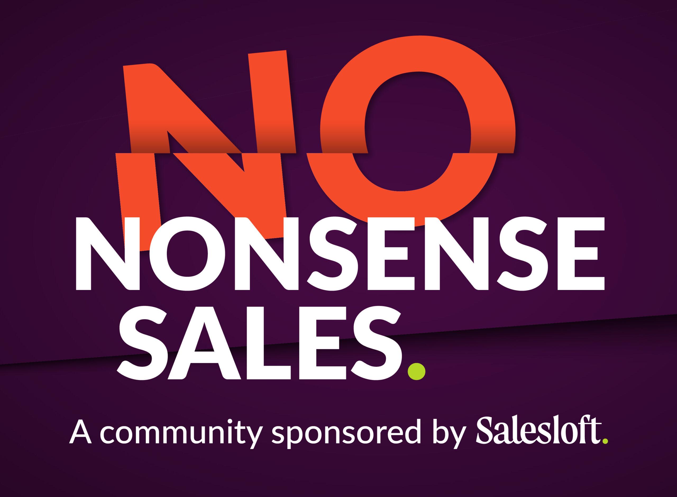 "No nonsense sales community"