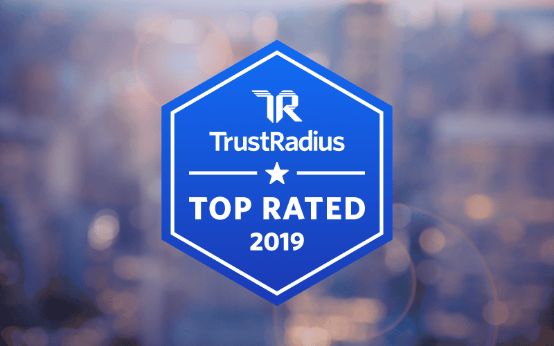 "TrustRadius top rated 2019"