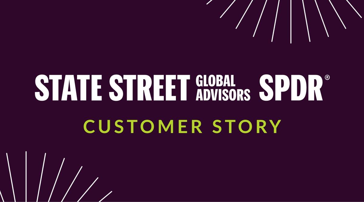 State Stree Global Advisors Customer story