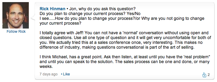 sales questions the why