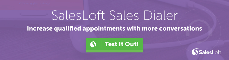 Integrated sales dialer with Salesloft