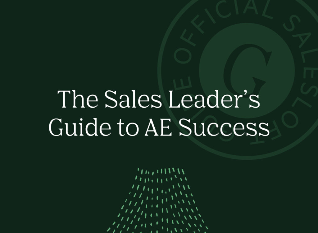 Sales Leader's Guide to AE Success