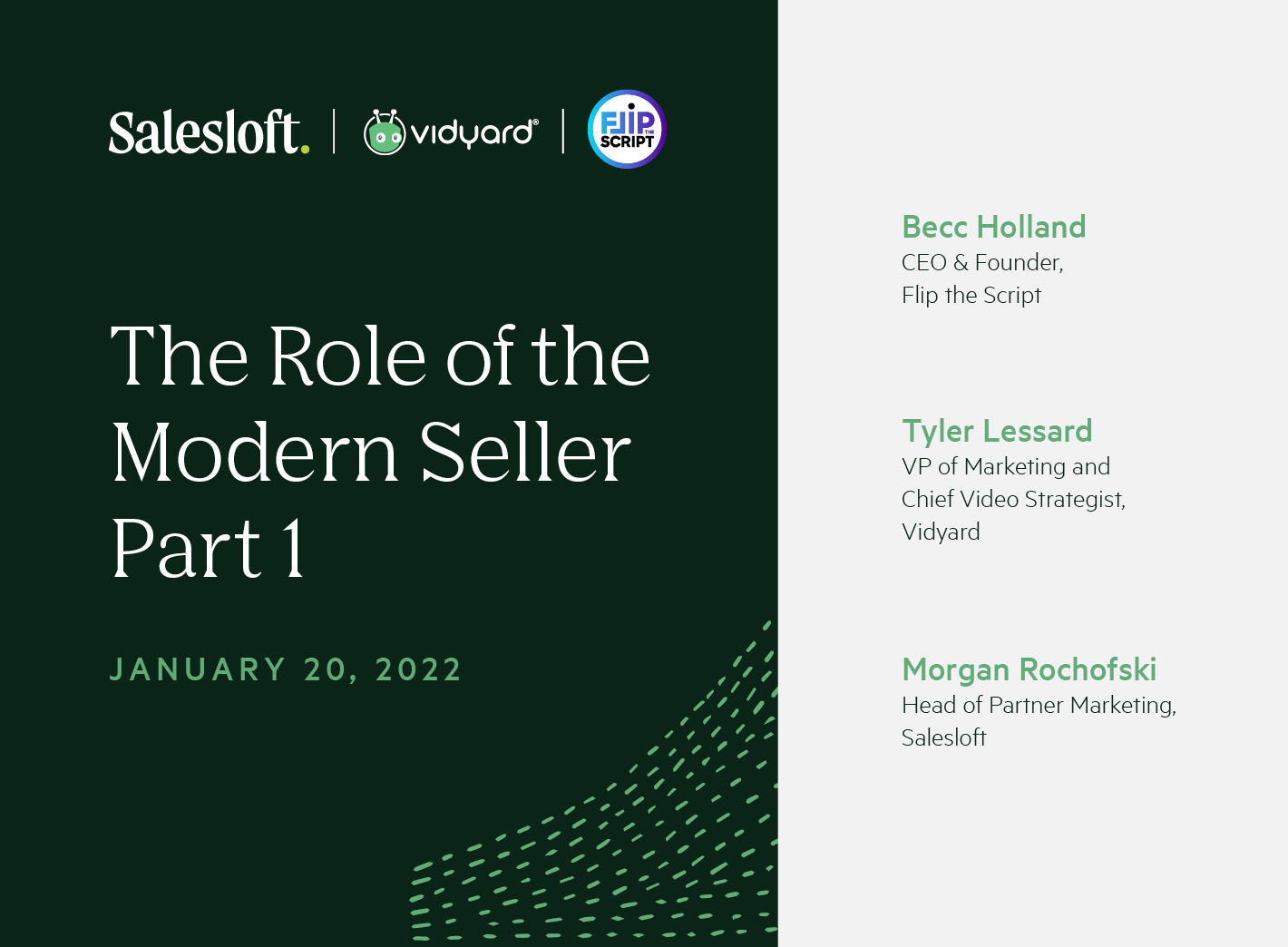 The Role of the Modern Seller - Part 1