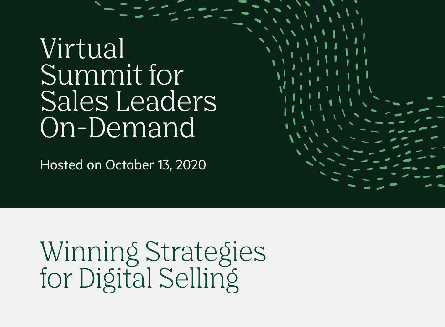 SalesLoft Virtual Summit October 2020